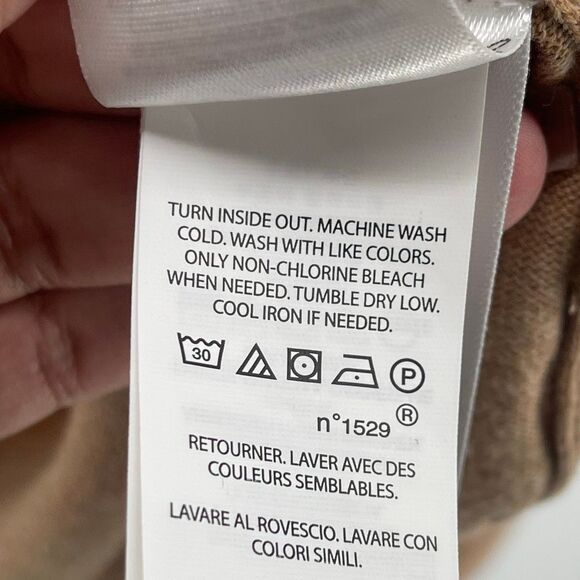 Polo Ralph Lauren Men’s Brown Pima Cotton V-Neck Sweater 4XB/4TG Big & Tall - Picture 11 of 14